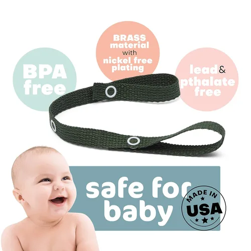 Vista 5 de Baby Buddy Secure-A-Toy, la correa de seguridad asegura juguetes, mordedores o chupetes a cochecitos, sillas altas, asientos de automóvil, longitud