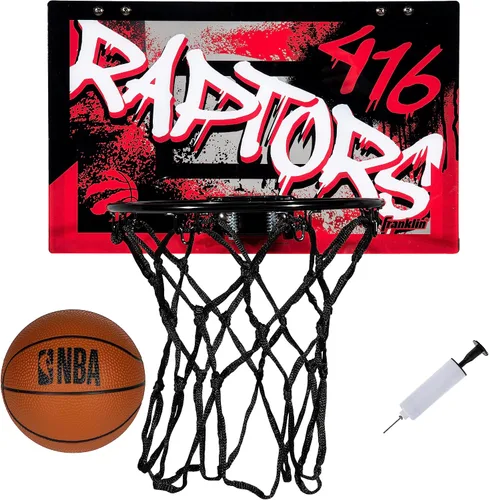 Vista 27 de Franklin Sports NBA Team Over the Door Aros de Baloncesto - Mini Aro de Baloncesto Interior para Niños + Juego de Pelota - Mini Aros para Fanáticos