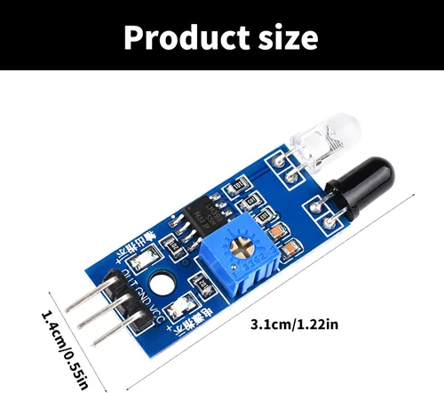 Vista 5 de Infrare Obstacle Avoidance Sensors Module Detection Sensors for Robotics &Automation Project 2-30cm Detection Ranges