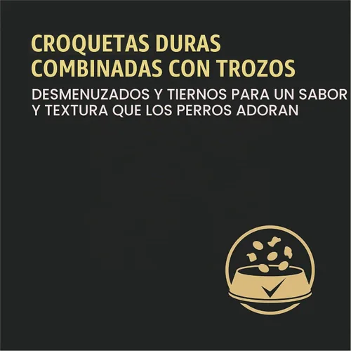 Vista 4 de Purina Pro Plan Comida para perros con alto contenido de proteínas con probióticos, fórmula de mezcla triturada de pollo y arroz - Bolsa de 6 lbs