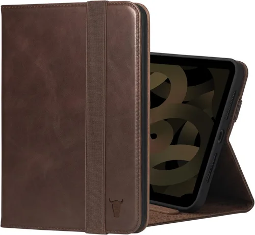 Vista 9 de TORRO Funda compatible con iPad mini 7/6 – Funda de piel auténtica para iPad mini de 7ª/6ª generación (2024/2021) con función de soporte