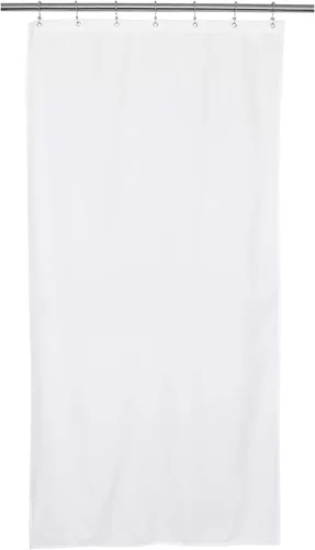 Vista 17 de Barossa Design - Cortina de ducha de tela impermeable para cabina de microfibra de calidad hotelera, 32" de ancho x 72" de alto, lavable a máquina
