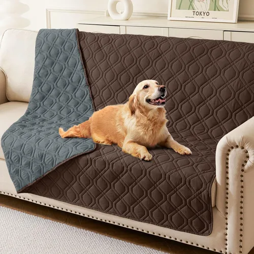 Vista 113 de hyha - Manta impermeable para cama de perro, mantas suaves para mascotas, funda impermeable para sofá para perros, fundas reversibles lavables