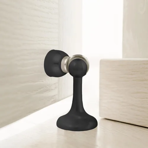 Vista 8 de Design House 189316-MB - Protector de pared magnético para puerta con punta magnética, topes de puerta de acero negro mate, paquete de 2