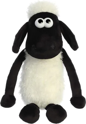 Vista 2 de Aurora® Juguetón Shaun The Sheep® Animal de peluche - Diversión sin fin - Exploración de corrales - Blanco 11 pulgadas