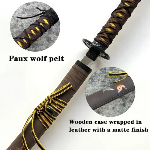 Vista 6 de Espada de grúa de papel Atsu Cosplay Hawk's Talon de 40
