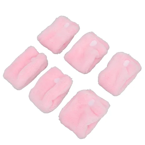 Vista 9 de Ymiko Juego de 12 rodillos rizadores sin calor de forro polar para cabello largo y corto, herramientas de peinado reutilizables durante la noche sin