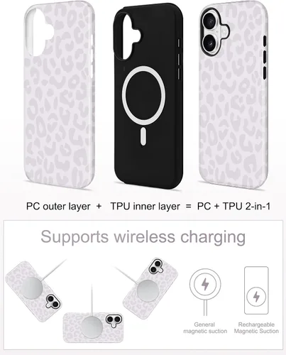 Vista 591 de Jusy Funda compatible con MagSafe con estampado de caparazón de tortuga marrón para iPhone 7/8/SE, cubierta protectora de TPU suave magnética