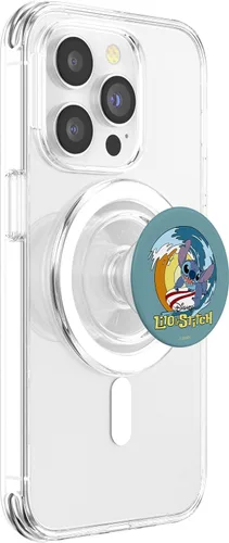 Vista 3 de Disney Lilo & Stitch Surfing Stitch Retrato PopSockets MagSafe PopGrip para iPhone