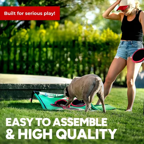 Vista 5 de Juego de Golf Pong, Juego Jumbo para Patio Trasero, Juego de Golf de Astillado Portátil para Interior-Exterior, Regalo de Golf para Hombres, Mujeres
