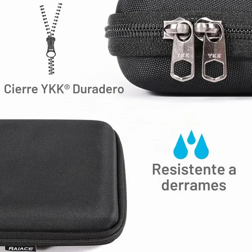 Vista 4 de RAIACE Estuche rígido de almacenamiento compatible con teclado mecánico inalámbrico de rendimiento iluminado Logitech MX (solo funda), color negro