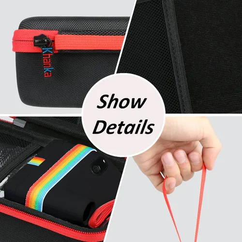 Vista 3 de khanka Funda de viaje rígida de repuesto para Polaroid Go (9035/9071/9070) / Polaroid Go Generation 2 - Mini cámara de película instantánea Negro