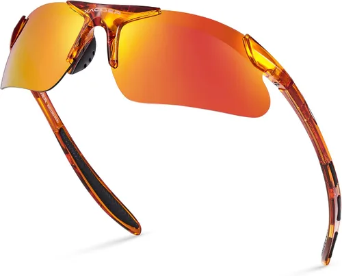 Vista 26 de Gafas de sol deportivas polarizadas para niños y niñas, gafas de béisbol y sóftbol, montura TR90