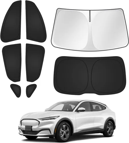 Vista 35 de Canvcle Parasol para parabrisas para Tesla modelo Y/3 2017-2025 2026 (compatible con modelos 2025 Y Juniper/2024 Modelo 3 Highland), parasol grueso