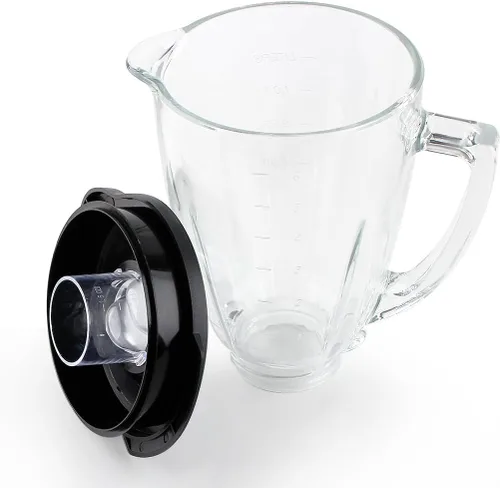 Vista 3 de Piezas de repuesto Frasco de vidrio de 6 tazas con tapa, compatible con licuadoras Oster
