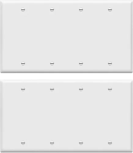 Vista 29 de ENERLITES - Placa de pared para ocultar dispositivos, acabado brillante, tamaño estándar 1 gancho 4.50 x 2.76 pulgadas, termoplástico de Negro