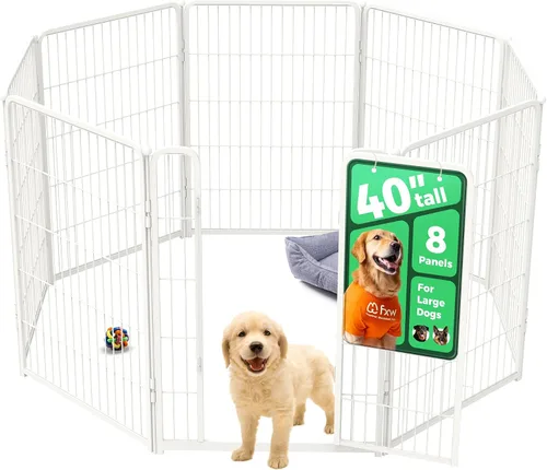 Vista 24 de FXW Homeplus Unleashed Corralito para Perros de Interior - Juego Sin Estrés y Seguro, Resistente de 24 Pulgadas 2 Paneles Corralito para Cachorros