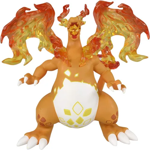 Vista 4 de Takaratomy - Figura de Moncolle Charizard Dracaufeu Glurak (Gigantamax) (Gigamax) (Gigadynamax)