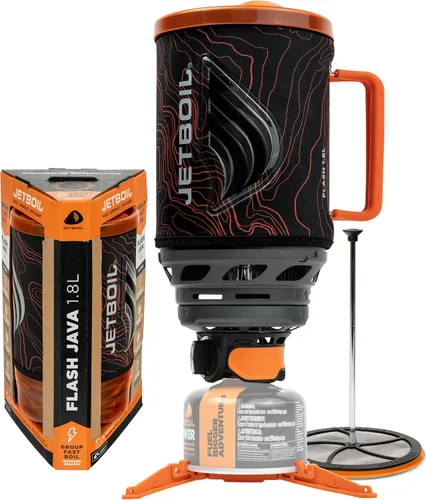 Vista 10 de Jetboil Flash Java - Estufa portátil de ebullición rápida de 1.0L con prensa francesa de silicona e ignición automática de 1 paso para camping
