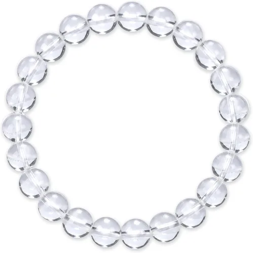 Vista 26 de Colección Cherry Tree - Pulseras de cuentas de gemas para mujeres y hombres, tamaños pequeños, medianos y grandes, cuentas redondas de 8 mm Cuarzo