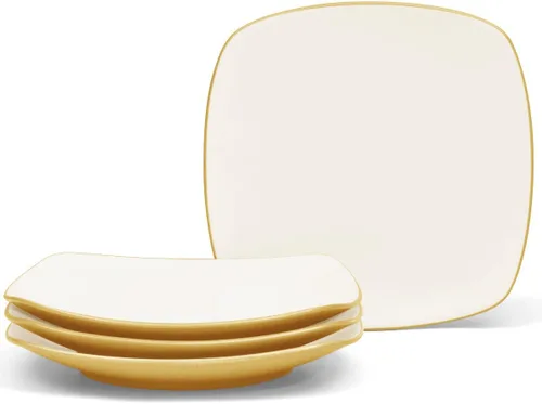 Vista 10 de Noritake Colorwave Mostaza Juego de 4 platos llanos Coupé, 10-1/2