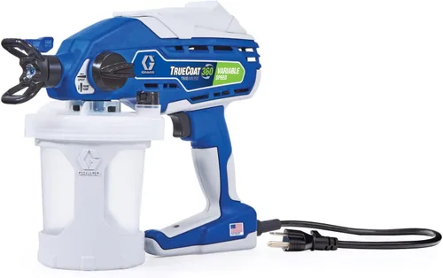 Vista 3 de Graco TrueCoat - Kit de pulverizador de pintura de velocidad variable de 360 velocidades y vaso FlexLiner