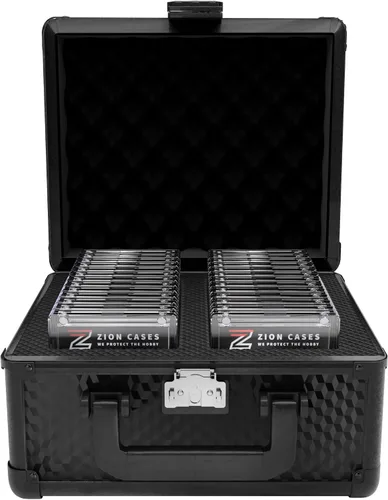 Vista 11 de Zion Cases Slab Case; 2 Row Graded Card Case; Fits PSA, BGS, HGA, CSG Slabs; Ideal Travel Storage Solution; Black Diamond