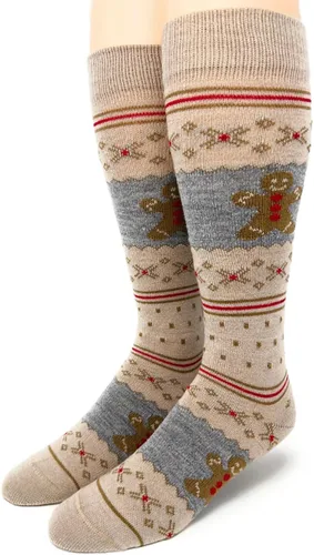 Vista 16 de WARRIOR ALPACA SOCKS - Calcetines acogedores de lana de alpaca divertidos de estilo novedoso/camping para hombres y mujeres Suaves, cálidos Negro