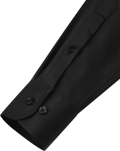 Vista 6 de Alimens & Gentle Camisas de vestir para hombre, de manga larga, sin arrugas, elásticas, formales, con botones, con bolsillo