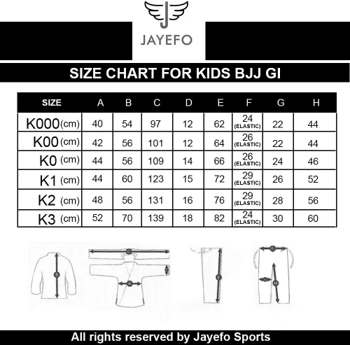 Vista 3 de Jayefo JIU Jitsu GI para niños y niñas, IBJJF Legal BJJ ligero, suave, preencogido, para niños y jóvenes, sin MMA, cinturón blanco