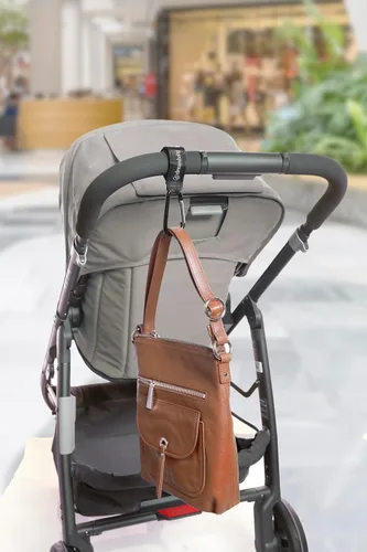 Vista 2 de Dreambaby Clip Buddy - Mosquetón de gancho para cochecito - Soporte para bolsa - Negro - Modelo L271