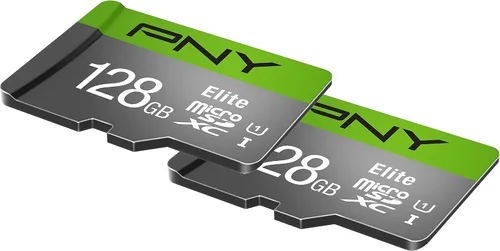 Vista 3 de PNY Elite Class 10 U1 - Tarjeta de memoria flash microSDXC de 128 GB, clase 10, U1, Full HD, UHS-I, Micro SD (paquete de 2)