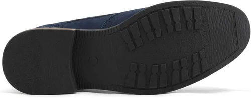 Vista 4 de Bruno Marc Zapatos estilo oxford de gamuza con cordones para hombre.
