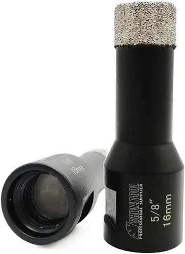 Vista 19 de SHDIATOOL Brocas de núcleo de diamante, 2 unidades de 1/4 de pulgada para porcelana, cerámica, ladrillo, ladrillo al vacío, sierra de agujero