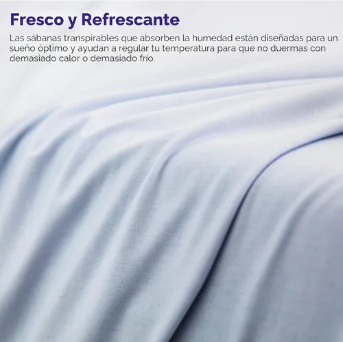 Vista 4 de Purple SoftStretch - Juego de fundas de almohada, tamaño estándar, mezcla de bambú, absorbe la humedad, suave como la seda, morado oscuro, se adapta