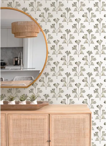 Vista 10 de RoomMates RMK12640PL - Papel pintado para despegar y pegar con diseño de gato verde