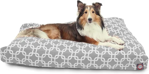 Vista 12 de Majestic Pet Cama para perro de espuma viscoelástica triturada, pequeña con funda extraíble lavable, cama ortopédica rectangular para perros, cama