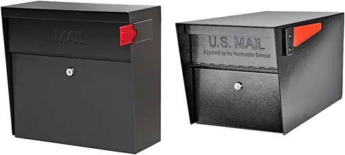 Vista 12 de Mail Boss 7169 Buzón de Seguridad Metro con Cerradura para Montaje en Pared, Blanco Alpino Anti-pry locking door, fixed anti-fishing slot fits