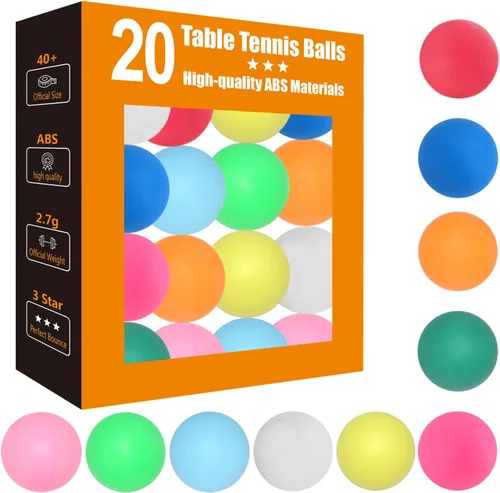 Vista 8 de Pelotas de Ping Pong de 3 Estrellas - Tenis de Mesa ABS de Alto Rendimiento para Entrenamiento, Juego