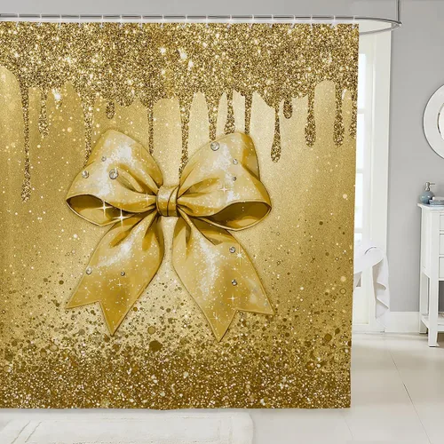 Vista 30 de Cortina de baño de flores de margarita para niños y niñas, cortina de ducha floral para decoración de baño, 72 x 72 pulgadas, retro, floral