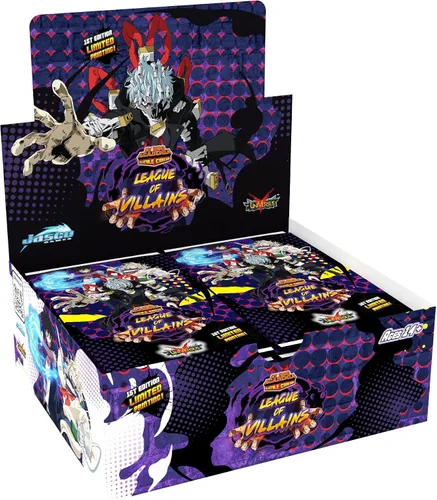 Vista 6 de My Hero Academia - Juego de cartas coleccionables Serie 4 Unlimited League of Villains Paquete de 24 cajas de refuerzo 10 cartas por paquete TCG