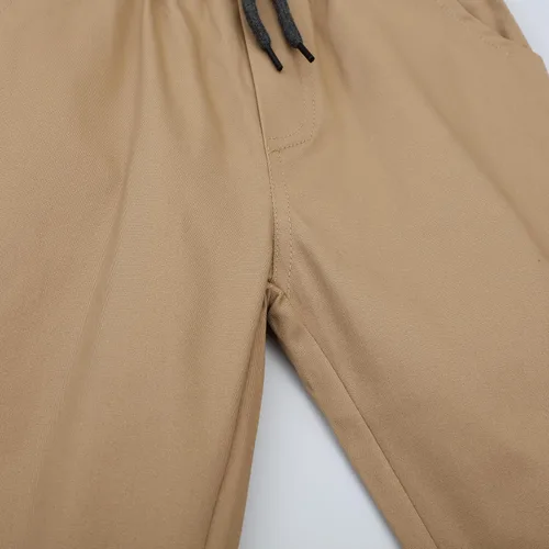 Vista 7 de Pantalones chinos para niños, uniforme escolar, elástico, color caqui, azul, pantalones cargo