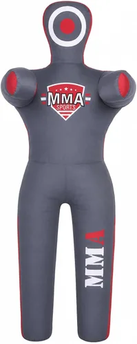 Vista 15 de Muñeco Infantil de Grappling de Pie - Sin Relleno – Muñeco de Entrenamiento para Lucha, Jiu-Jitsu, Artes Marciales Mixtas con Brazos y Piernas Negro