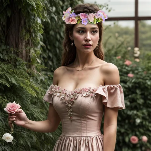 Vista 3 de Corona de flores para madre y niña, tocado bohemio para bodas, fotografía familiar (madre e hija, corona morada)