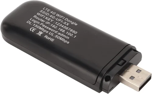 Vista 8 de Enrutador 4G, enrutador portátil 4G LTE, punto de acceso móvil hasta 10 usuarios, módem USB 4G Plug and Play con ranura para tarjeta SIM