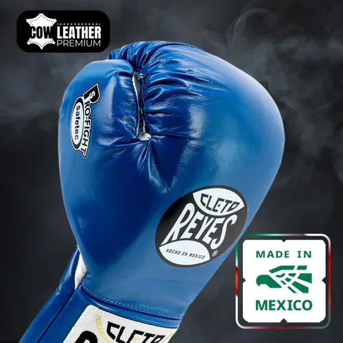 Vista 2 de CLETO REYES Safetec - Guantes de boxeo profesionales de competición para hombres y mujeres, MMA, Kickboxing, Muay Thai, con cordones