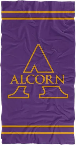 Vista 101 de LOGOVISION Manta Abilene Christian University, 30 x 60 pulgadas, logotipo primario CottonFront/PolyBackBeachTowel