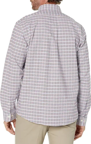 Vista 2 de Brooks Brothers Men's Non-Iron Stretch Oxford Sport Shirt Long Sleeve Mini Check