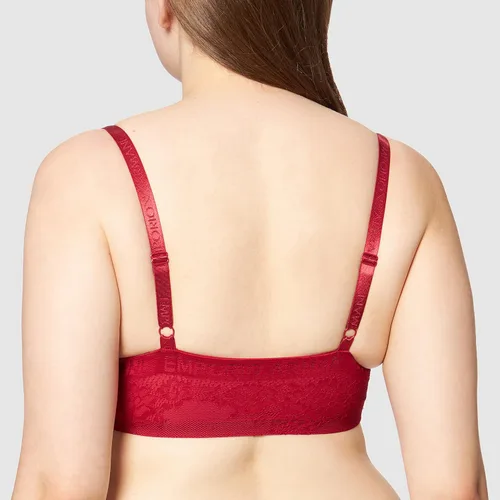 Vista 2 de Emporio Armani Sujetador bralette de microfibra y encaje acolchado para mujer