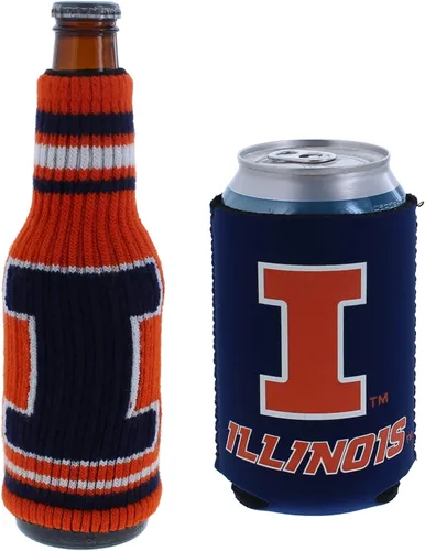 Vista 102 de College Team Color Logo Can & Bottle Holder Insulator Beverage Cooler Set